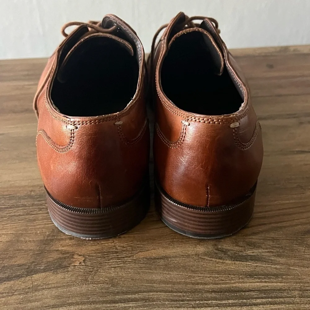 Cole Haan Men’s Jay Grand Cap Toe Oxfords Tan Leather Size 10